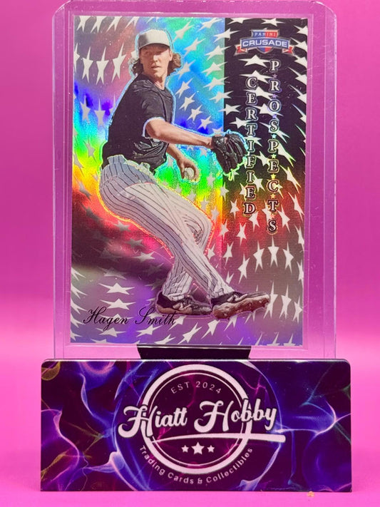 2025 Panini Crusade - Hagen Smith #26 - Certified Prospects (RC) - Silver Prizm