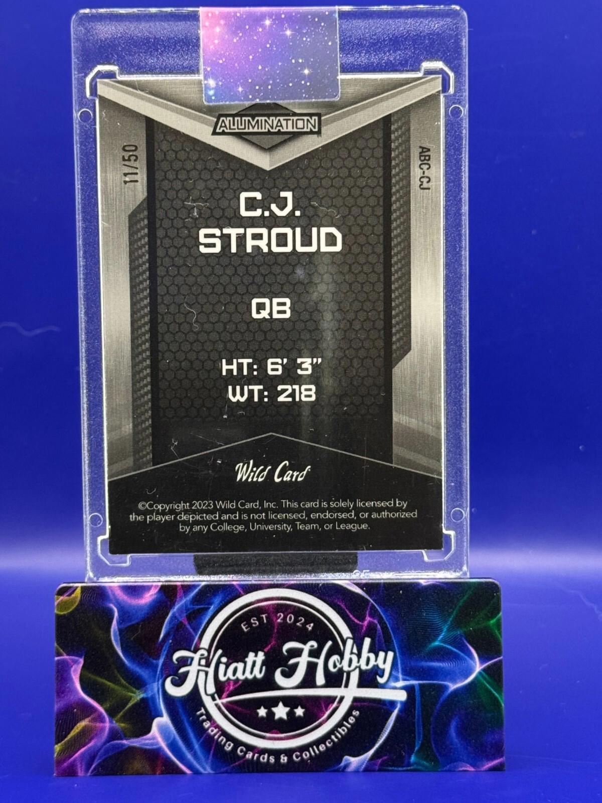 2023 Wild Alumination Rookie Card Edition Purple Rainbow /50 CJ Stroud RC