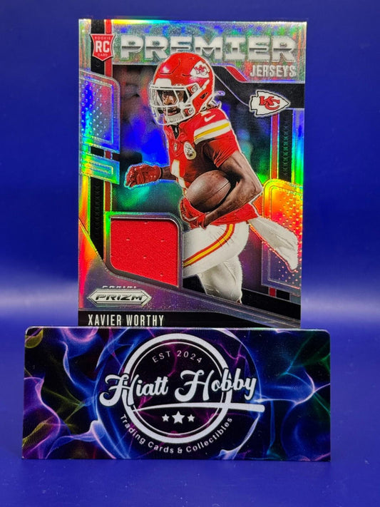 2024 Panini Prizm Football - Xavier Worthy #PJ-XWY - Premier Jersey Holo Prizm