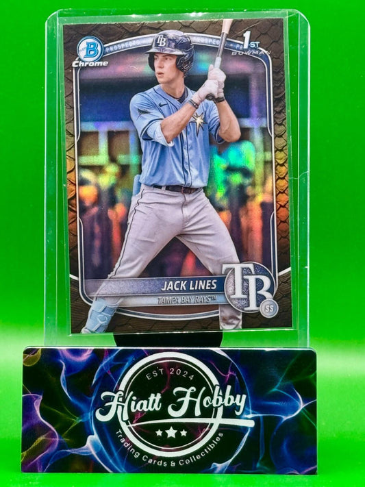 2025 Bowman Chrome - Jack Lines #BCP-64 - Reptillian Refractor