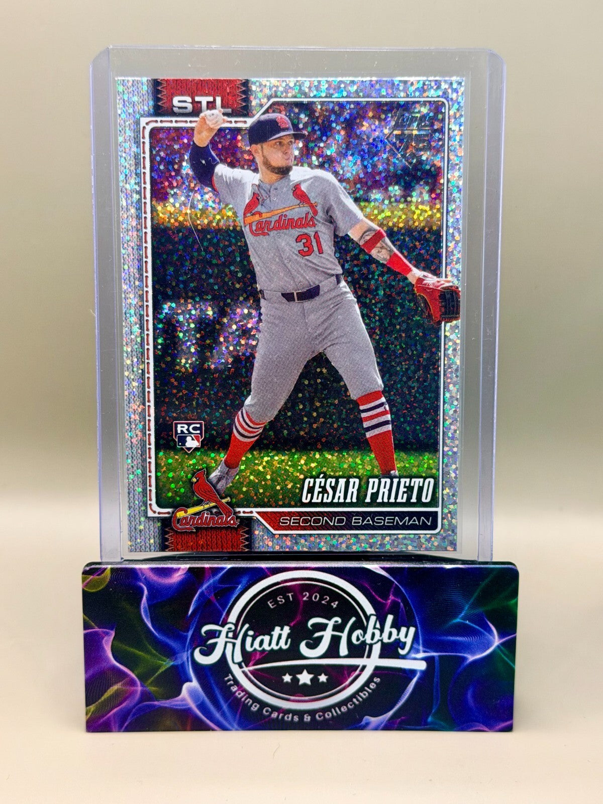 2026 Topps Series 1 - #95 Cesar Prieto - Confetti (RC)