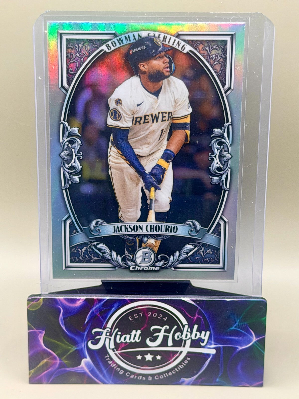 2026 Bowman Chrome Baseball - #BST-1 Jackson Chourio - Bowman Sterling Refractor