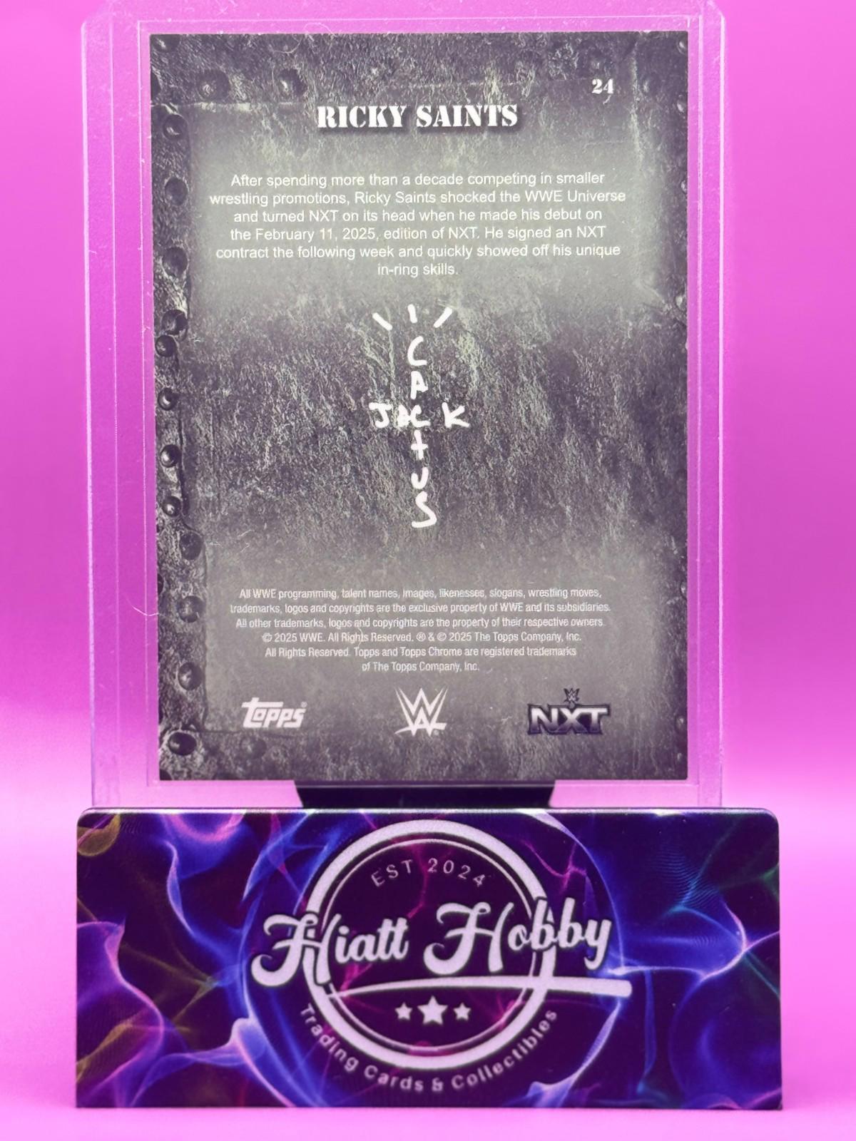 2025 Topps Chrome Cactus Jack WWE - Ricky Saints #24