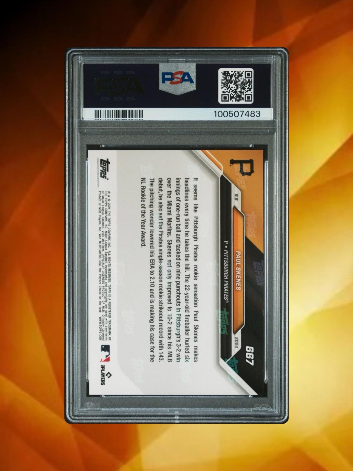 2024 Topps Now - #667 Paul Skenes (RC)
