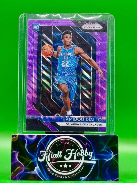 2018 Panini Prizm Basketball - Hamidou Diallo #9 - Purple Wave Prizm (RC)