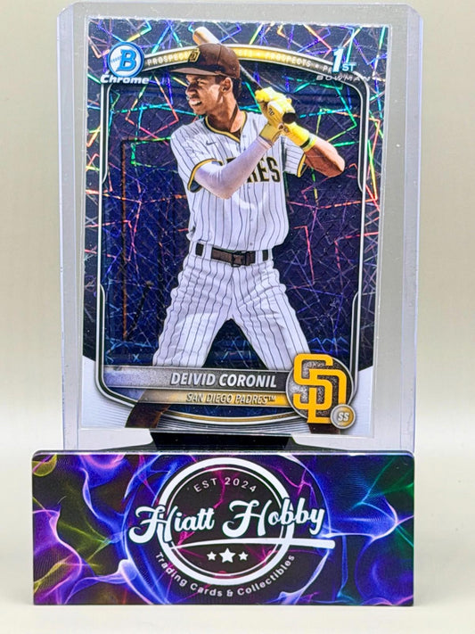 2025 Bowman Chrome - Deivid Coronil #BCP-173 - Laser Refractor (RC)