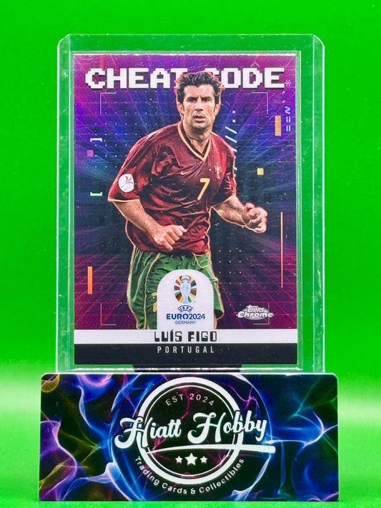 2024 Topps Chrome UEFA Euro Soccer - Luis Figo #CC-8 - Cheat Code