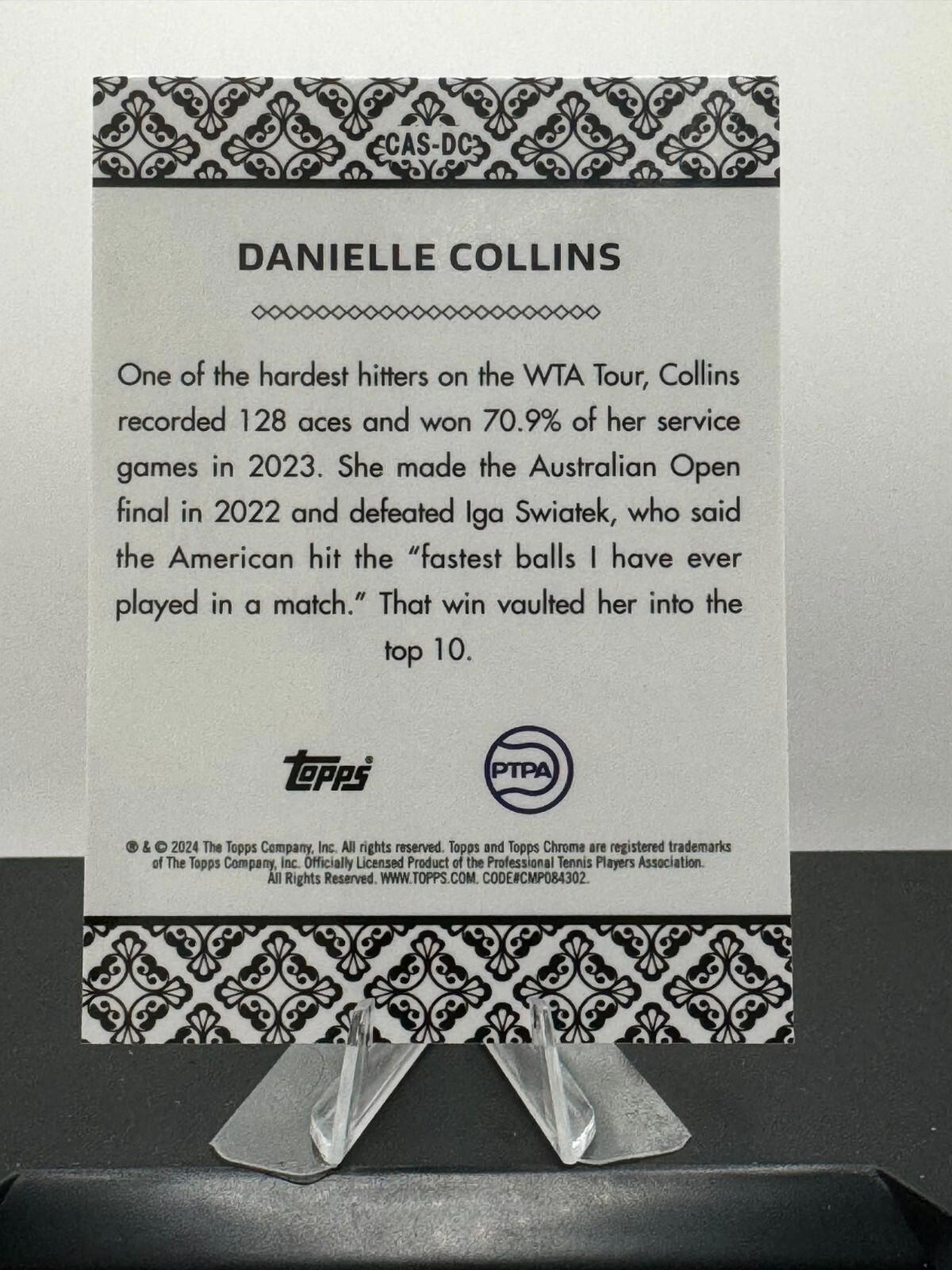 2024 Topps Danielle Collins #CAS-DC - CHROME ACES