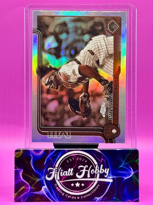 2025 Topps Chrome - William Contreras #25 - Sepia Refractor