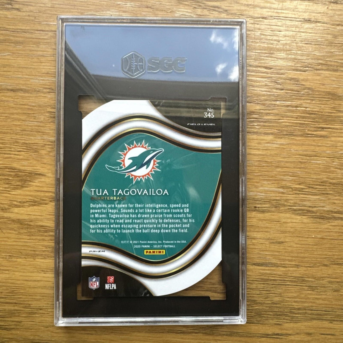 2020 Panini Select Tua Tagovailoa Field Level Blue Die Cut RC SGC 10 Pop 22 !