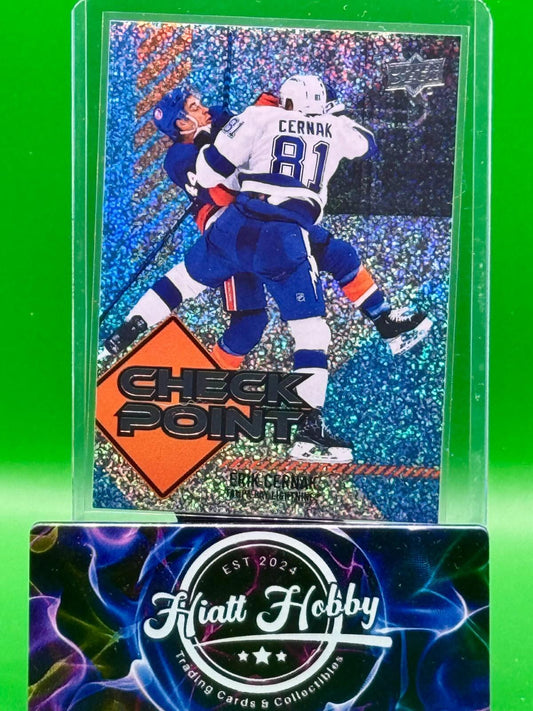 2024 Upper Deck Series 1 Hockey - Erik Cernak #CP-17 - Checkpoint - Sparkle