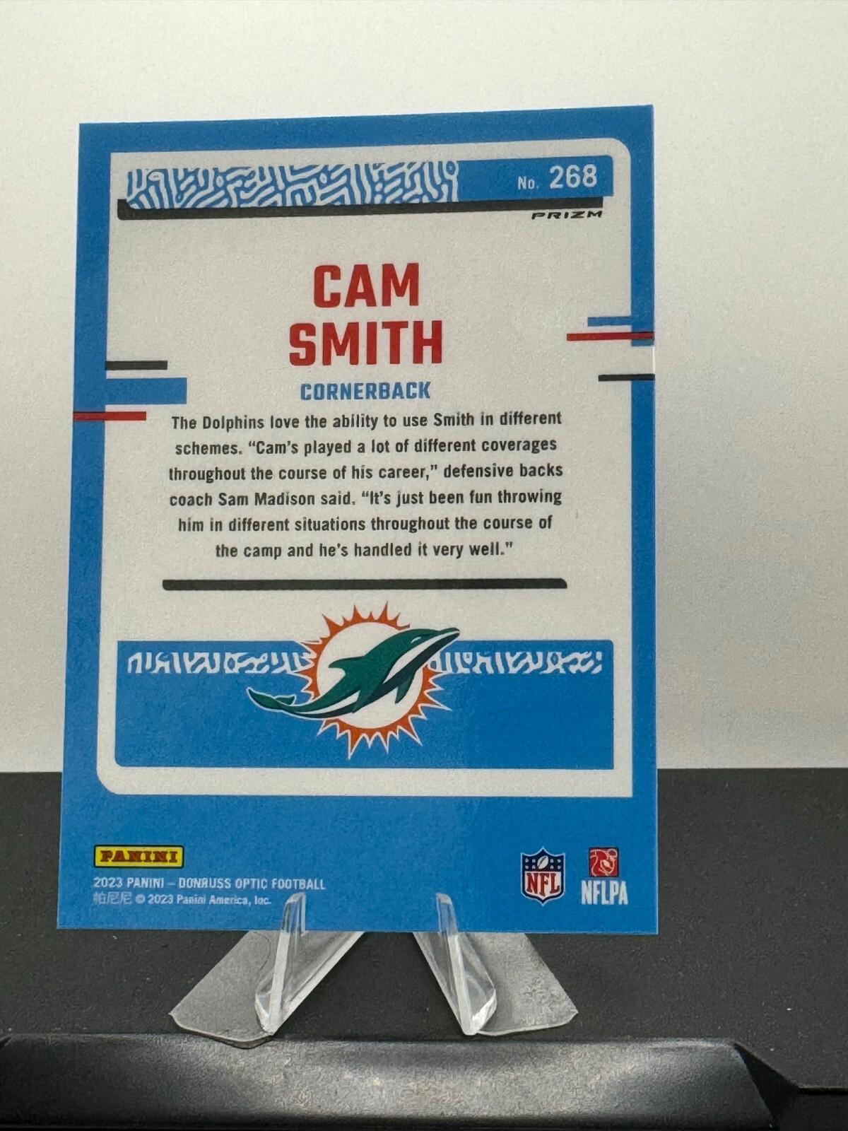 2023 Panini Donruss Optic - Rated Rookie #268 Cam Smith (RC) - BLUE HYPER PRIZM