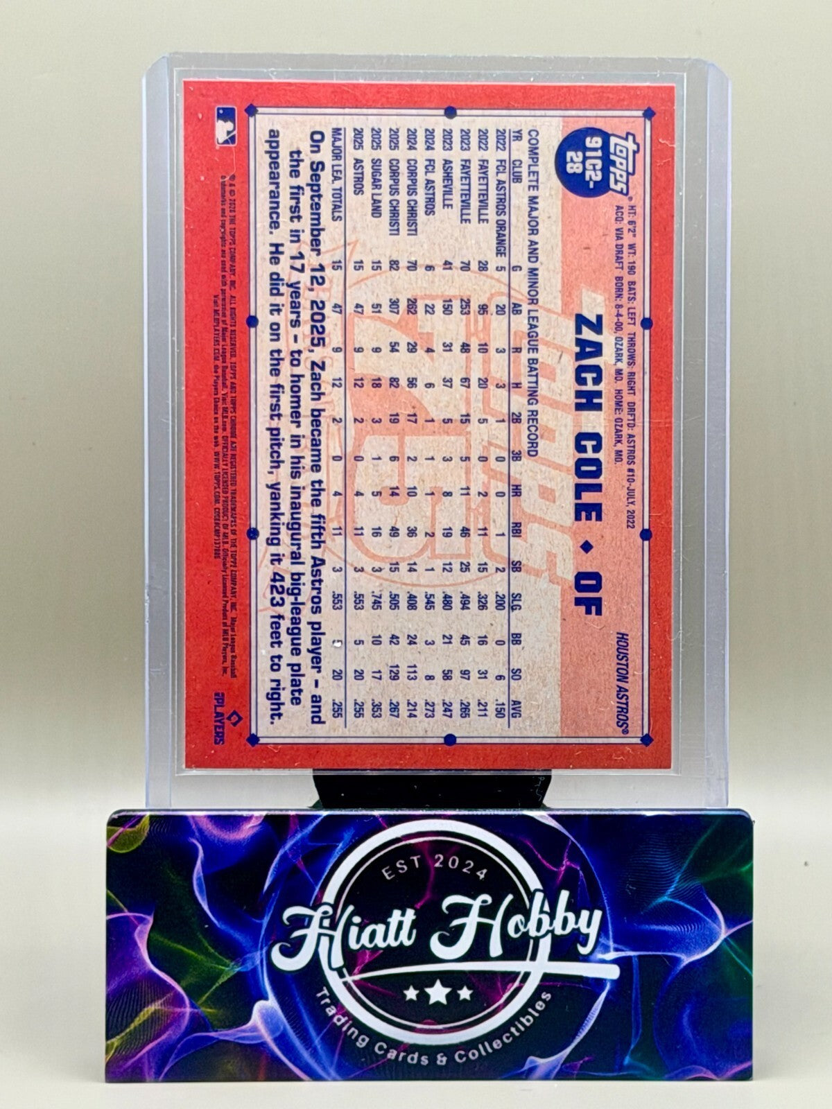 2026 Topps Series Two - #91C2-28 Zach Cole - 35th Anniversary Chrome - Mojo (RC)