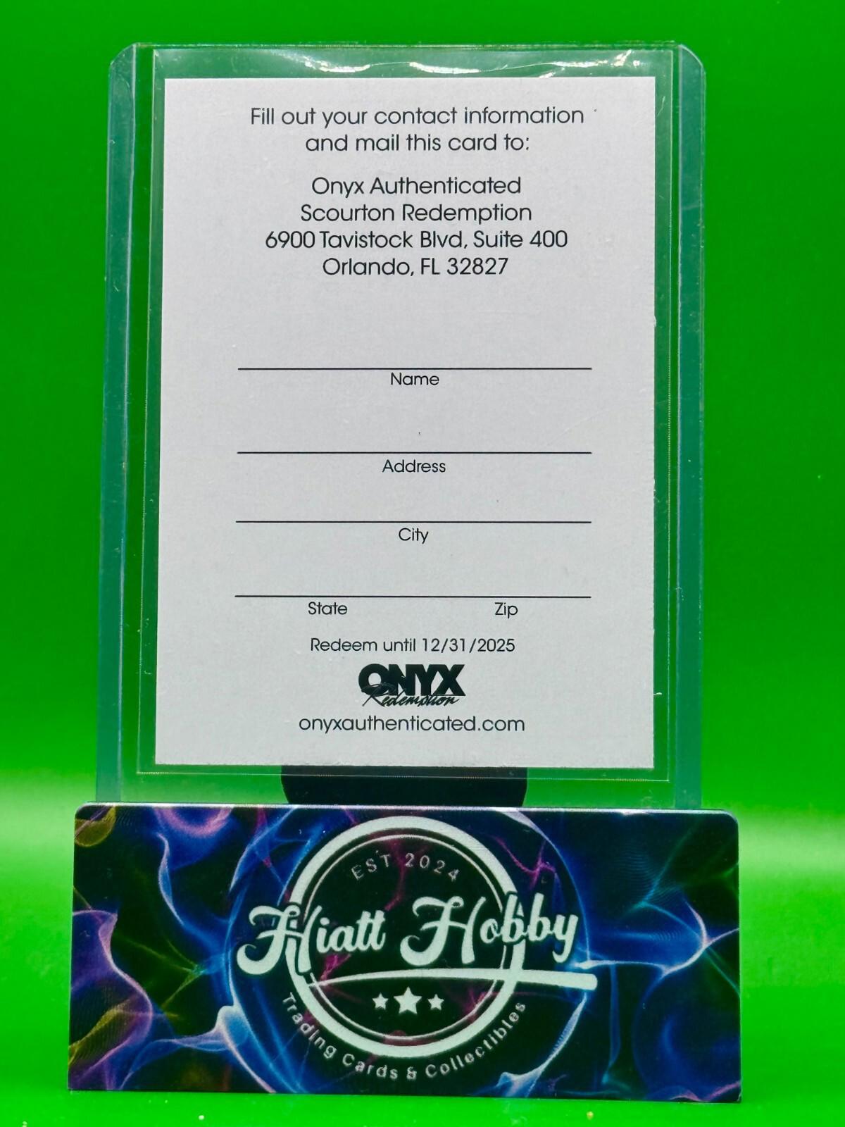 2024 Onyx Vintage Football - Nic Scurton - Auto Redemption