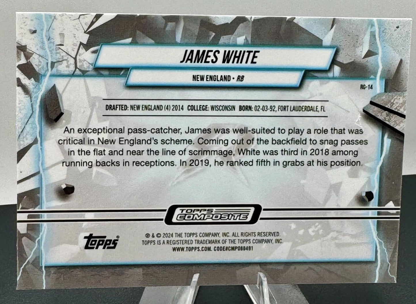 2023 Topps Composite - Resurgence Grounded Lazer Refractor - James White #RG-14