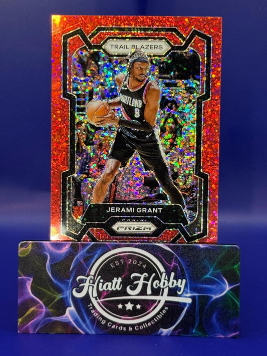 2023 Panini Prizm Basketball - Jerami Grant #70 - Red Sparkle