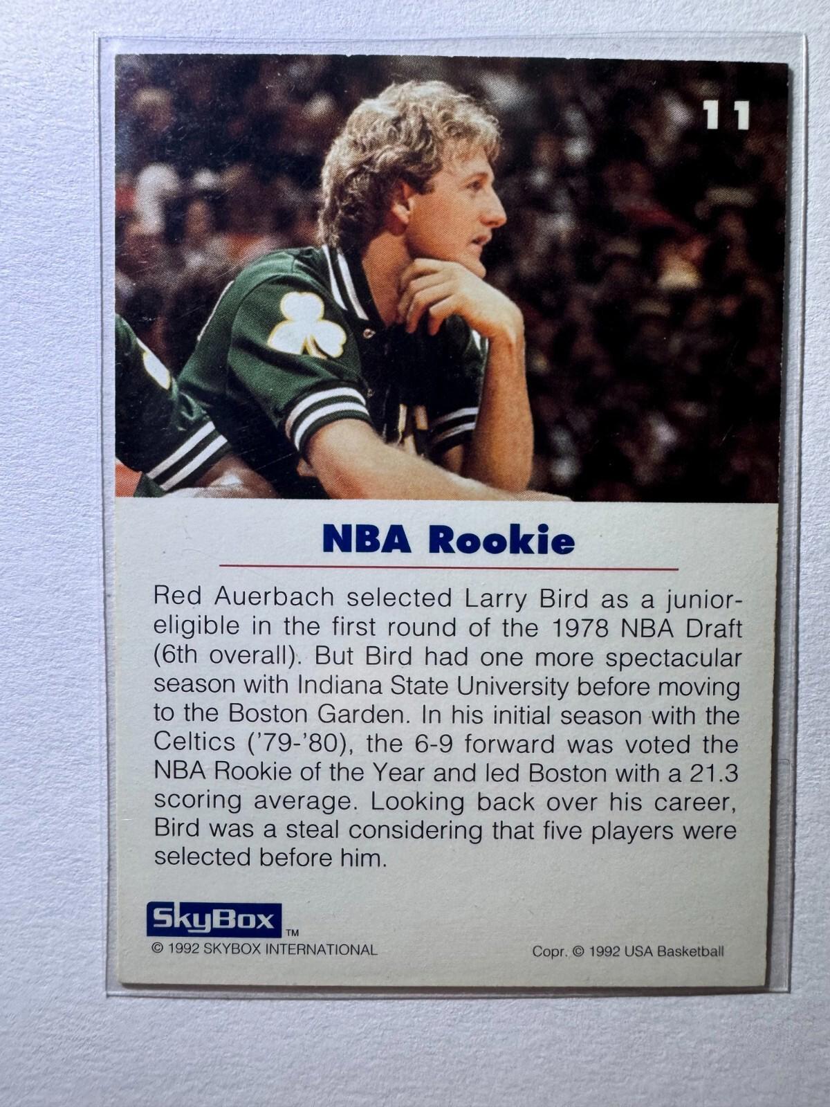 1992 Skybox USA Basketball Larry Bird - LOT of 4