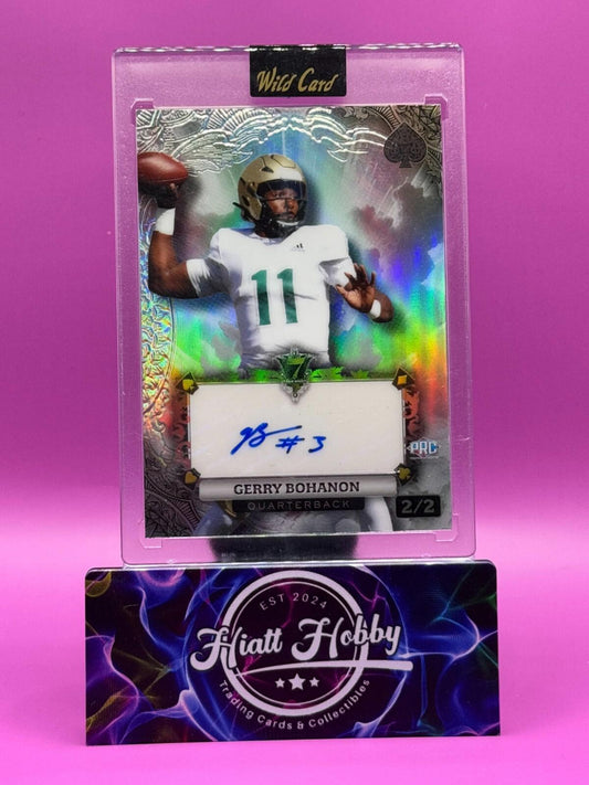 2024 Wild Card 7-Card Stud - Gerry Bohanon #AS7CE-GB - White Rainbow Auto 2/2