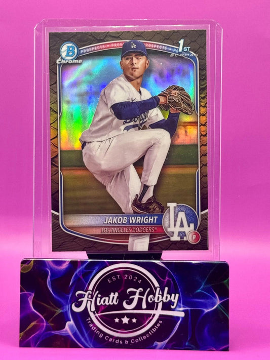 2025 Bowman - Chrome Prospects Jakob Wright #BCP-143 Reptilian Refractor (RC)