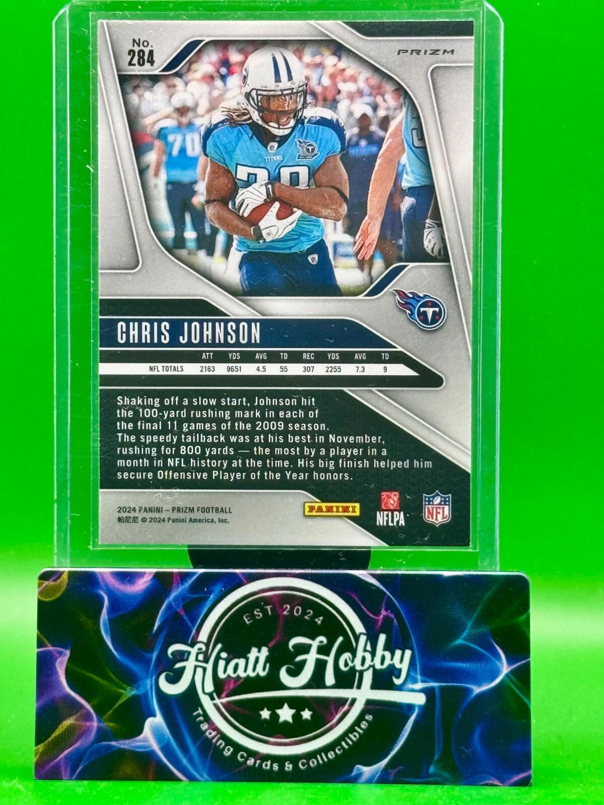 2024 Panini Prizm - Chris Johnson #284 Green Ice Prizm