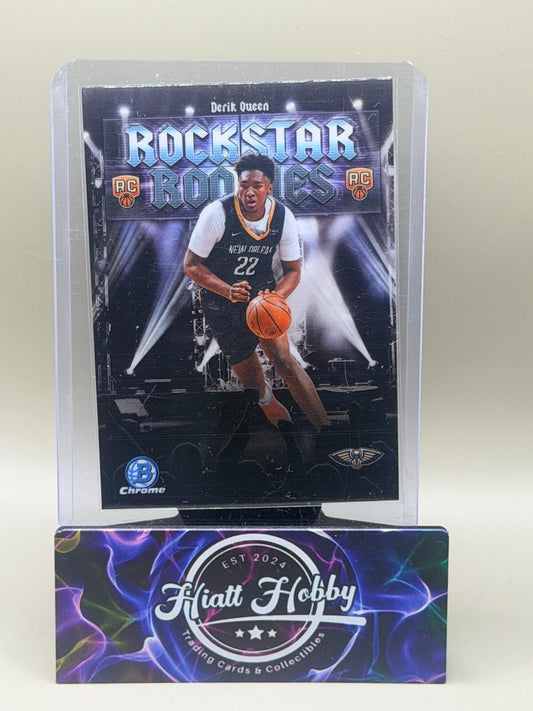 2025-26 Bowman Chrome Basketball - #RR-13 Derik Queen - Rockstar Rookies (RC)