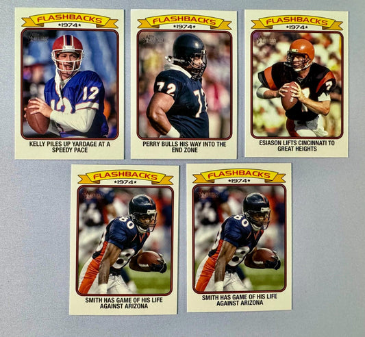 2024 Topps Composite Football Football Flashbacks Inserts - LOT of 5