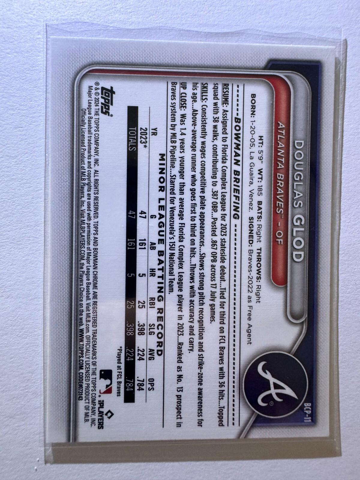 2024 Bowman Chrome - LOT of 7