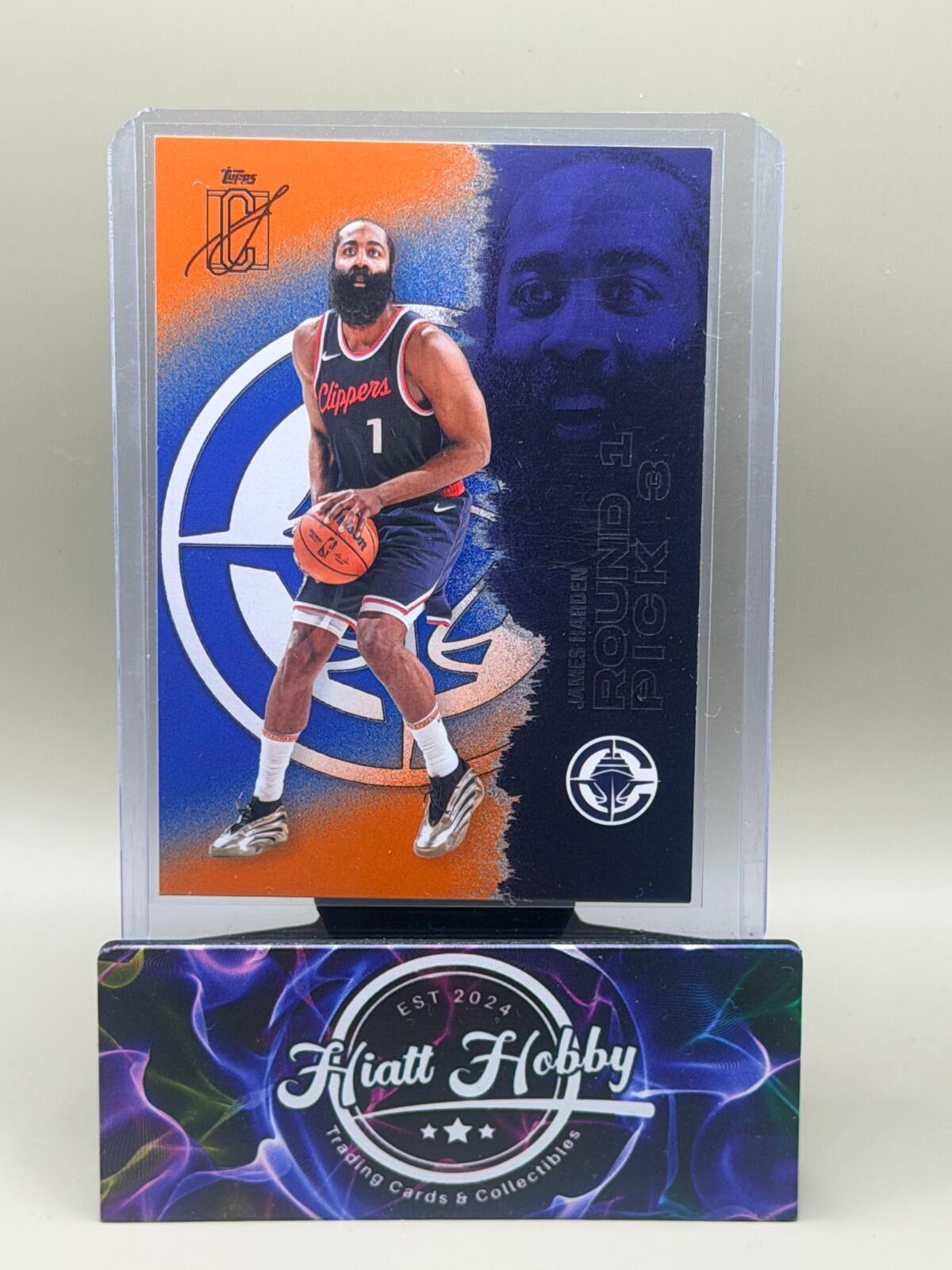 2025-26 Topps Signature Series Basketball - #62 James Harden - Orange and Blue