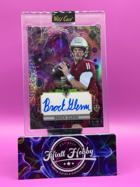 2024 Wild Card 7-Card Stud - Brock Glenn #AD7CF-BG - Purple Rainbow Auto 1/6