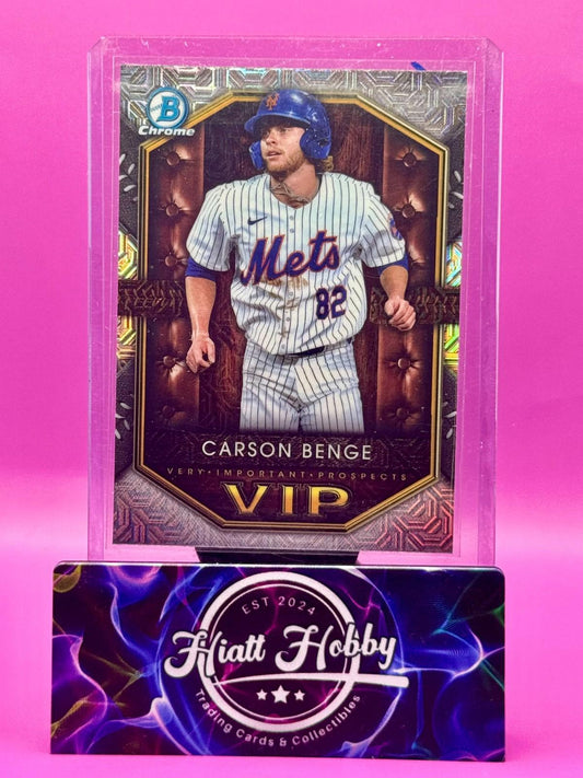 2025 Bowman Chrome - Carson Benge #VIP-17 - Very Important Prospects - Mojo