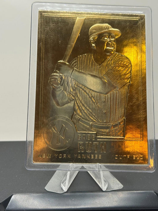 1995-10 Danbury Mint Babe Ruth #30 - 24K Gold Plated!