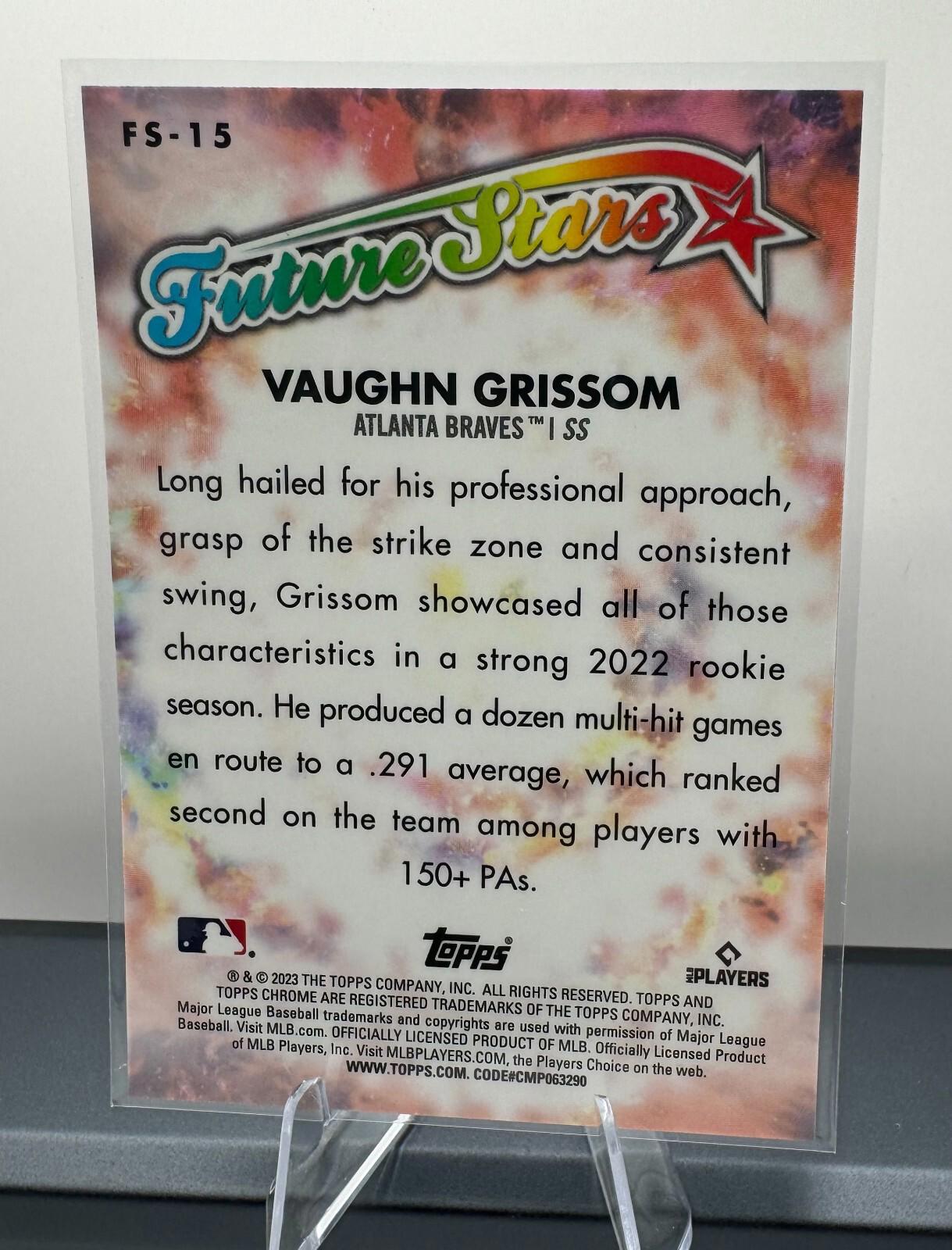 2023 Topps Chrome Future Stars Logofractor Vaughn Grissom #FS-15