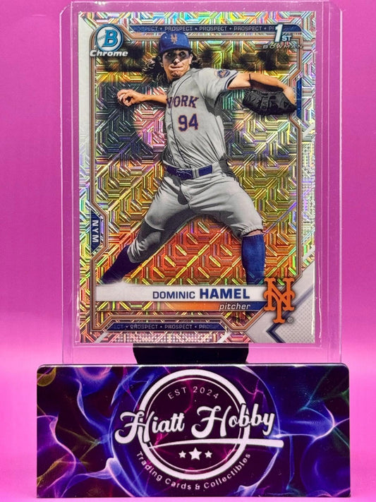 2021 Bowman Draft Chrome - Dominic Hamel #BDC-60 - Asia Mojo SP Refractor (RC)