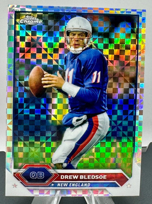 2023 Topps Composite - Topps Chrome Checkerboard Refractor - Drew Bledsoe #22