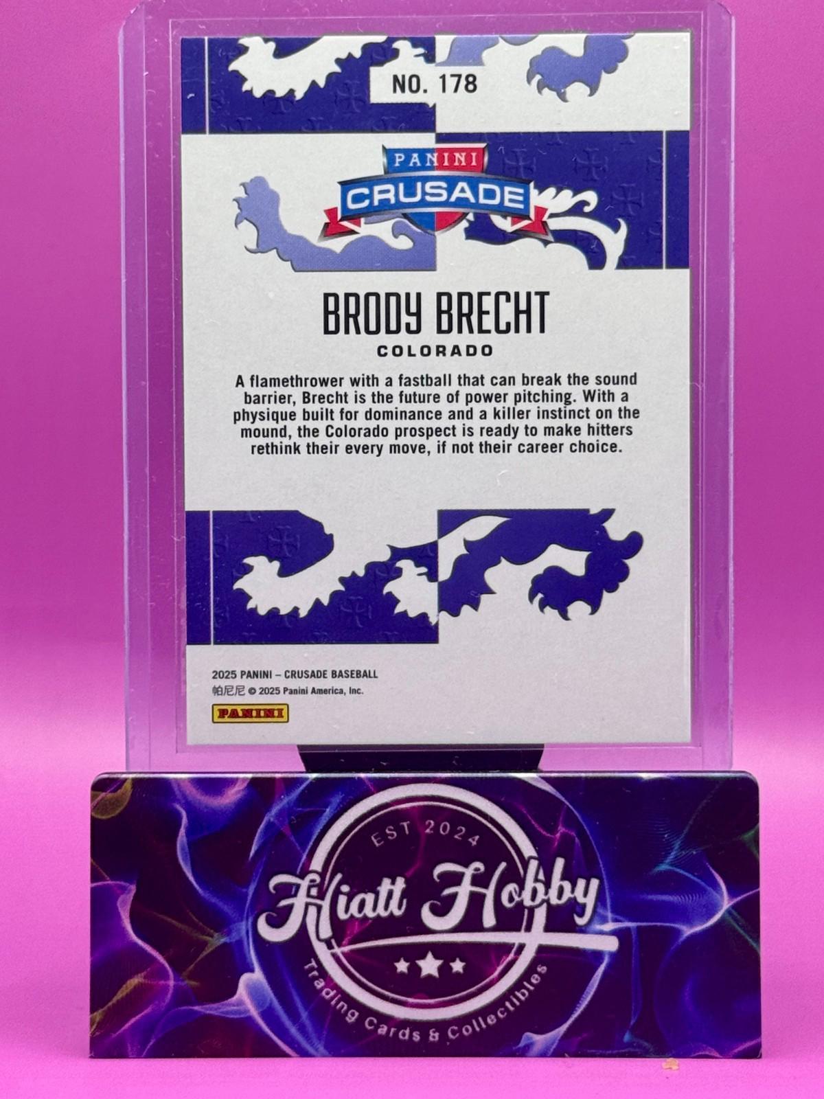 2025 Panini Crusade - Brody Brecht #178 (RC)