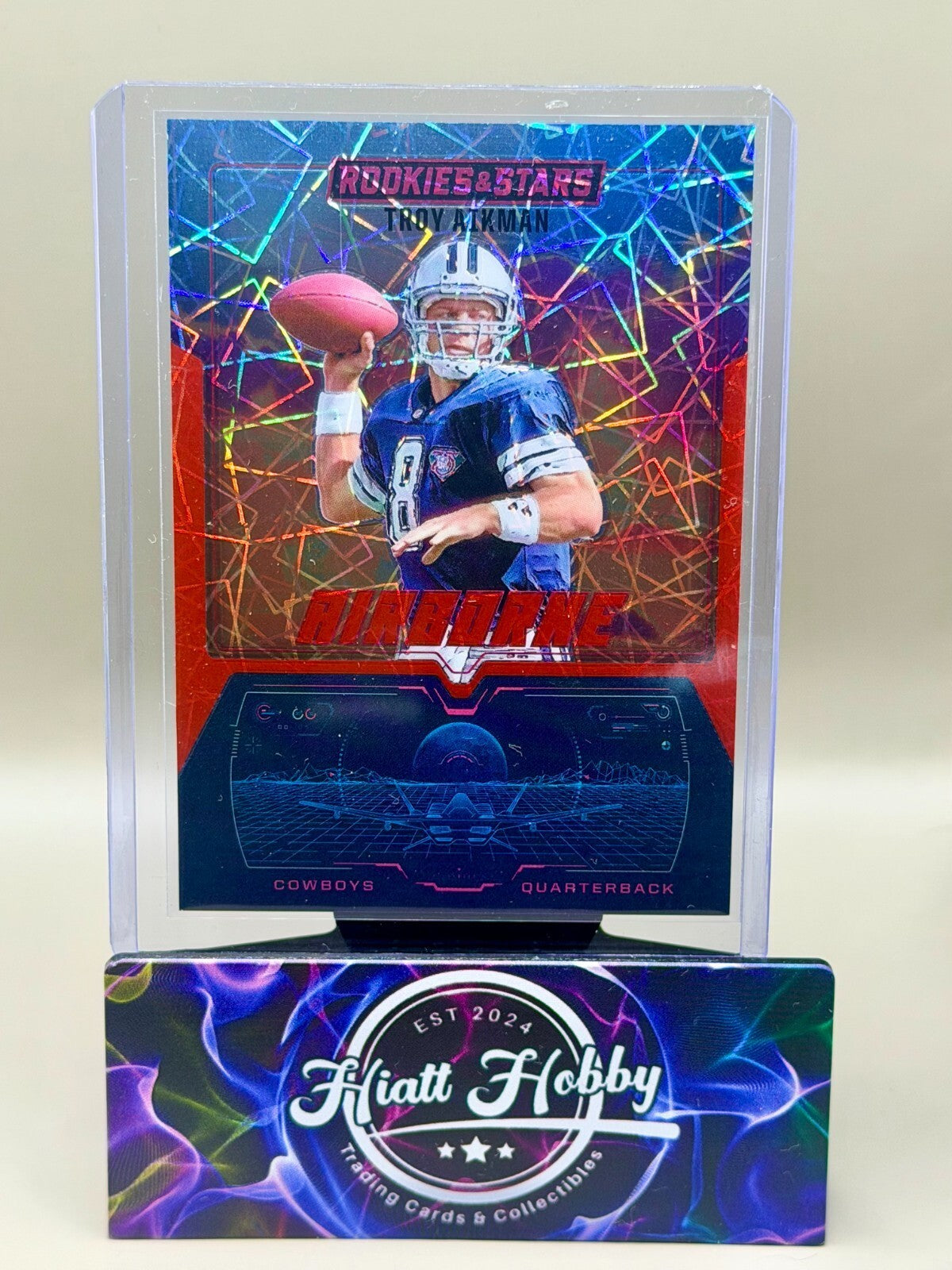2025 Panini Rookies and Stars - #13 Troy Aikman - Airborne - Laser (RC)