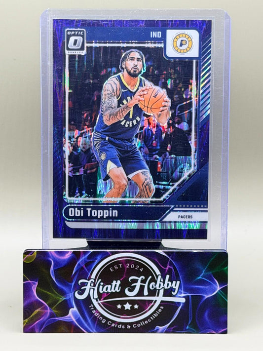 2024-25 Panini Donruss Optic - Obi Toppin #149 - Purple Shock Prizm