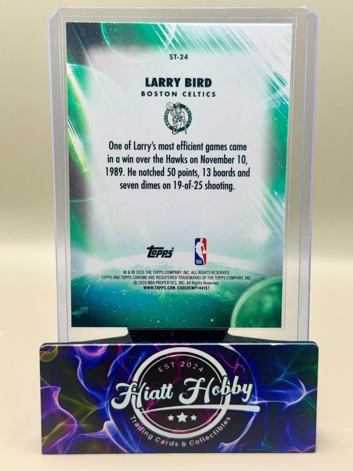 2025-26 Topps Chrome Update - #ST-24 Larry Bird - Stratospheric Stars