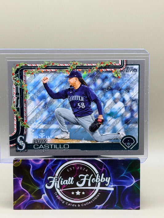 2025 Topps Holliday - Luis Castillo #H152 - Silver Glitter