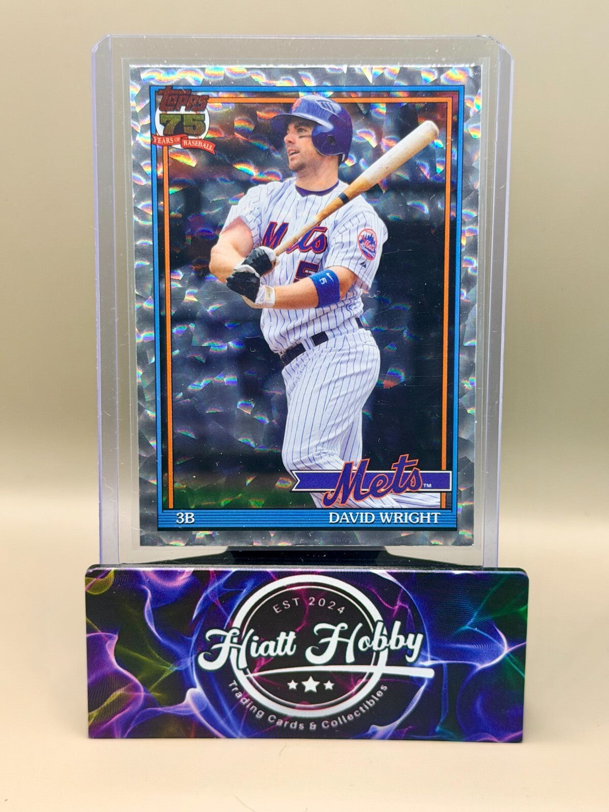 2026 Topps Series 1 - #T91-66 David Wright - 1991 Topps - Crackleboard Foil