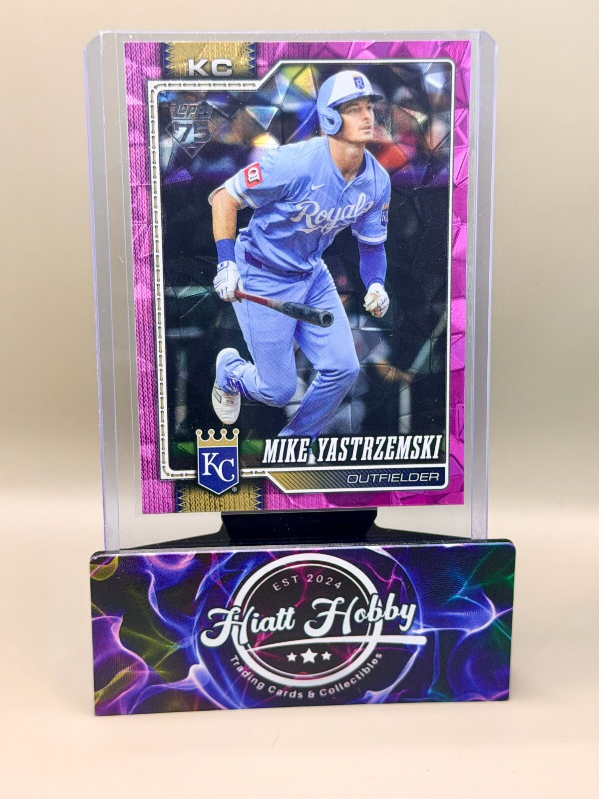 2026 Topps Series 1 - #242 Mike Yastrzemski - Pink Diamante