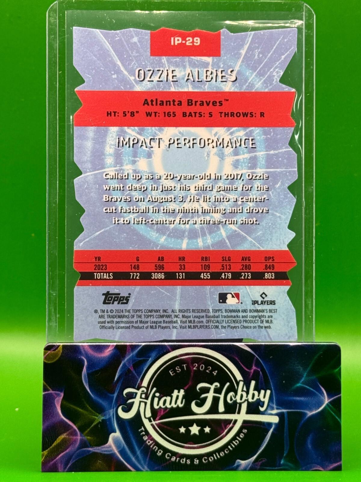 2024 Bowman's Best - Ozzie Albies #IP-29 - Impact Players