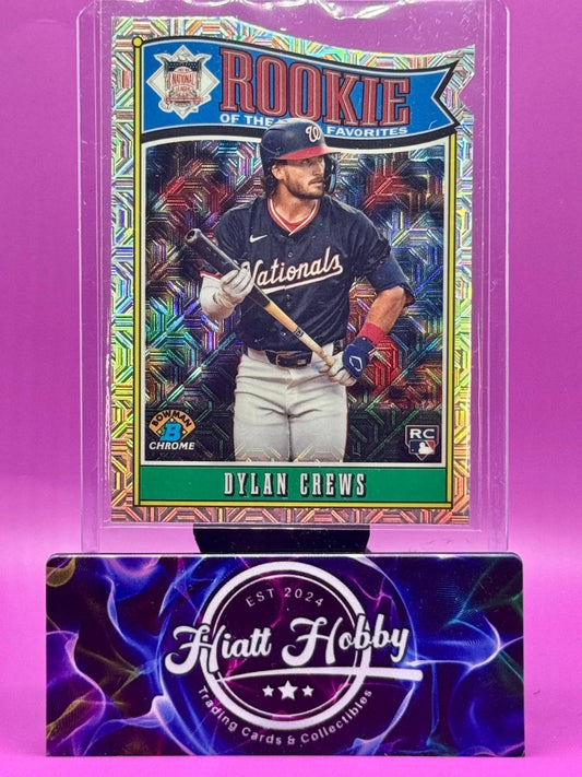 2025 Bowman Chrome - ROY Favorites Dylan Crews #ROY-1 Mojo Refractor (RC)