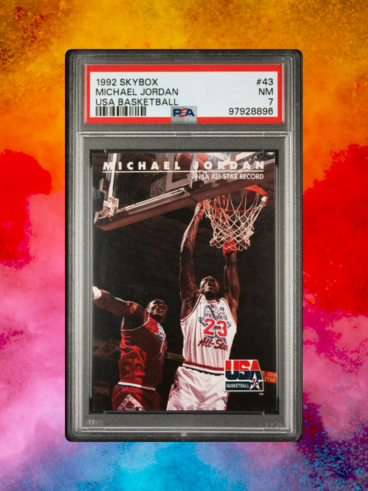 1992 Skybox USA Michael Jordan #43 - PSA 7