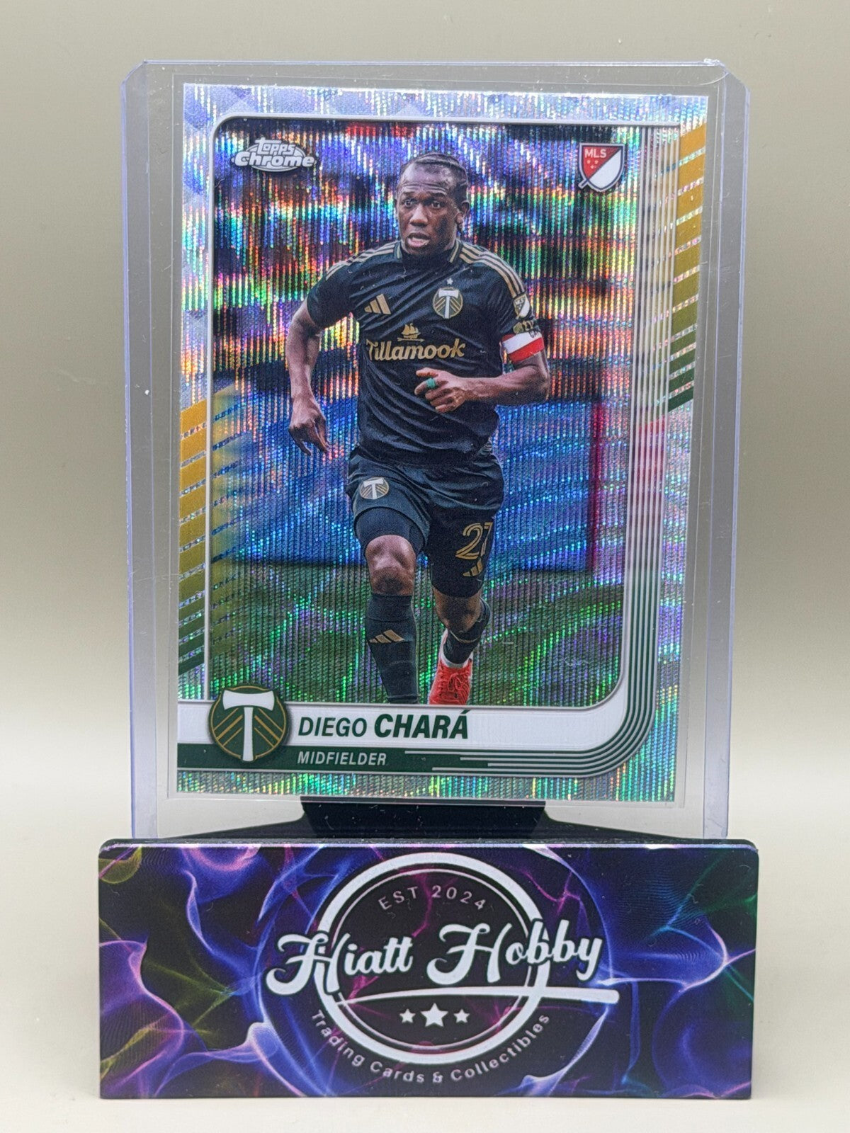 2025 Topps Chrome MLS Soccer - #140 Diego Chara - Wave Refractor