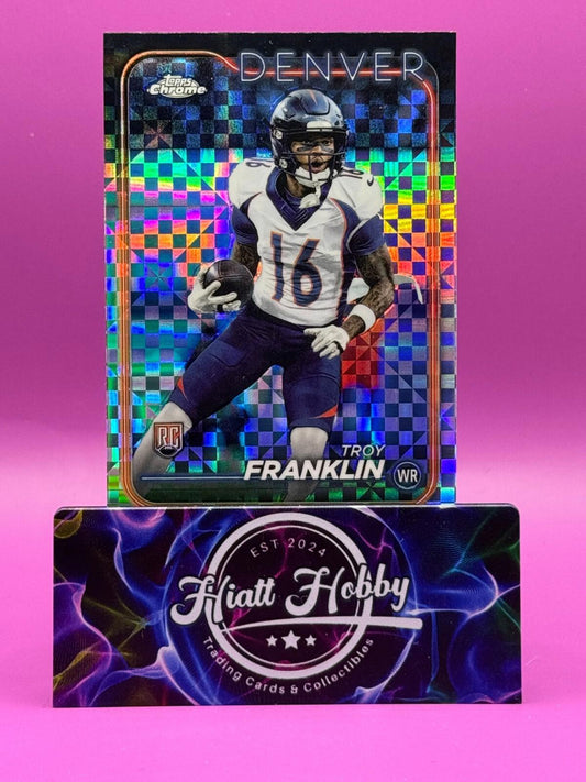 2024 Topps Chrome Football - Troy Franklin #215 - X-Fractor (RC)