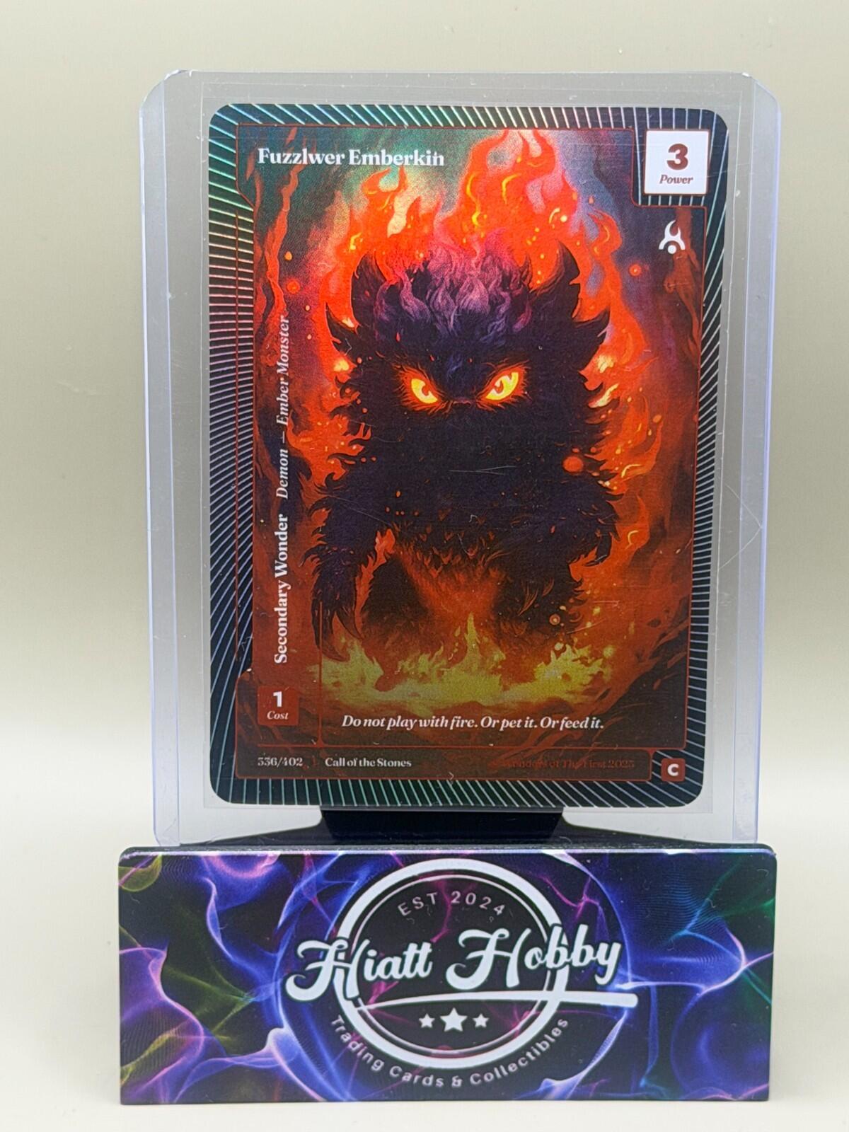 2025 Wonders of the First - #336/402 Fuzzlwer Emberkin (C) - Classic Foil
