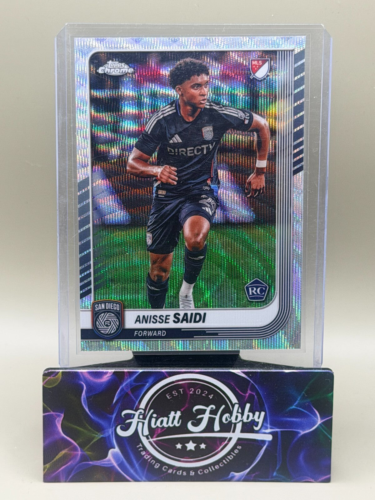 2025 Topps Chrome MLS Soccer - #130 Anisse Saidi - Wave Refractor (RC)