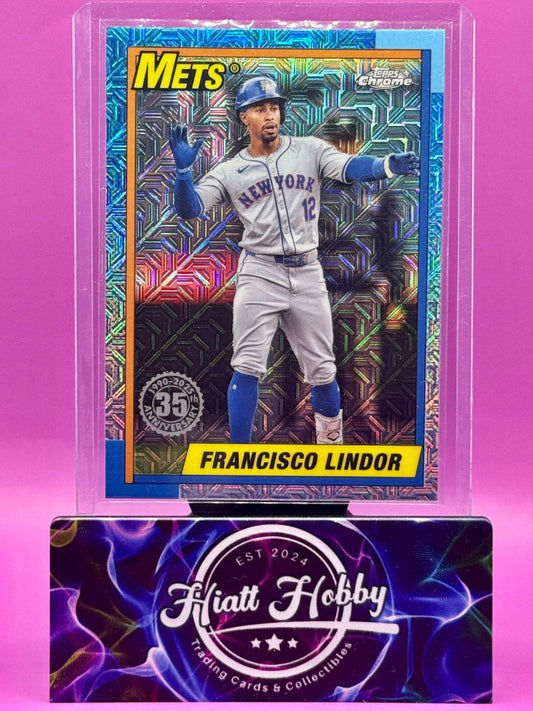 2025 Topps Series 1 - 1990 Topps Chrome Silver Pack Francisco Lindor #T90C-11