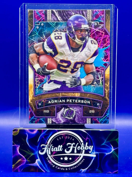 2024 Topps Resurgence - Adrian Peterson #61 Sky Blue & Pink Shock